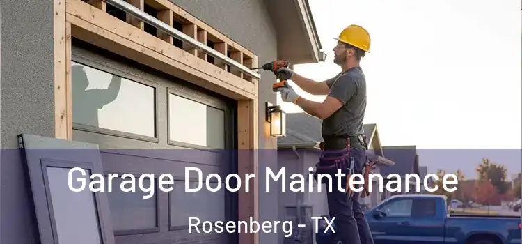 Garage Door Maintenance Rosenberg - TX
