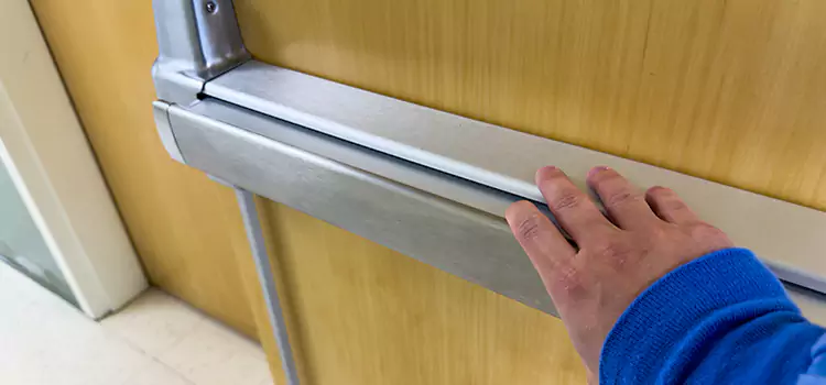 Installing a Push Bar on a Door Rosenberg